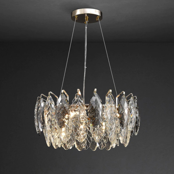 Подвесная люстра Delight Collection D8011P D8011P/R-600 gold/smoky