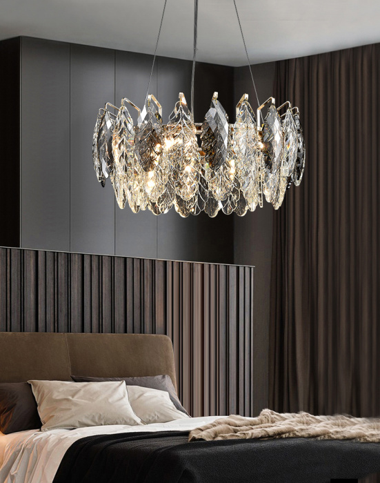 Подвесная люстра Delight Collection D8011P D8011P/R-600 gold/smoky