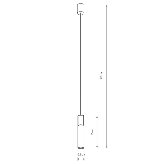 Подвесной светильник Nowodvorski Cylinder L Transparent/Black 7864