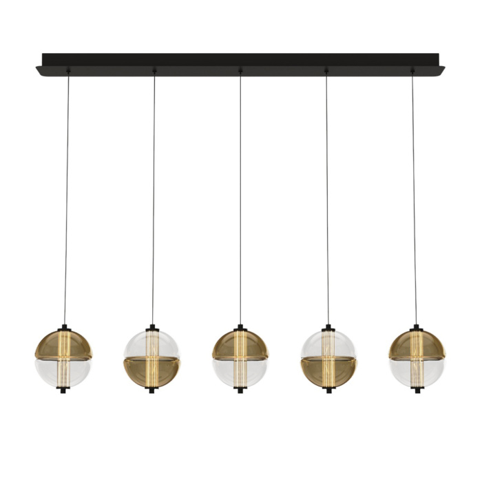 Подвесной светильник Delight Collection MD24022079 MD24022079-5B black/amber