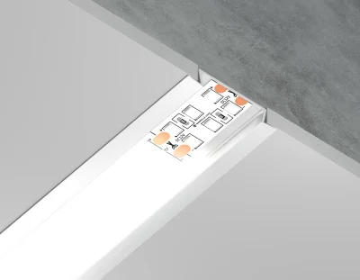 Алюминиевый профиль встраиваемый 30.6*6 для светодиодной ленты до 19,8мм Ambrella light GP1100WH