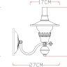 Бра Arte Lamp TRATTORIA A5664AP-1WG