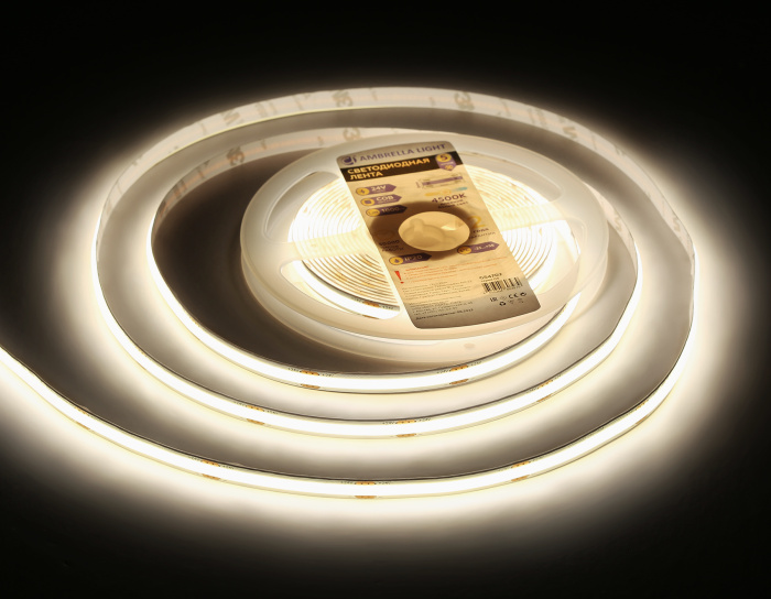 Светодиодная лента Ambrella Light GS4702 COB 480Led /12W m/ 24V IP20 4500K 5m Ambrella light GS4702