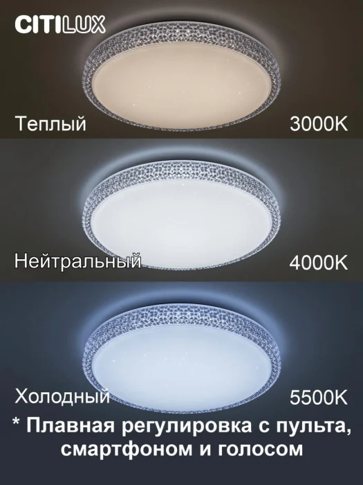 Светильник потолочный Citilux Альпина Смарт CL718A40G
