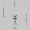 Подвесной светильник Maytoni Level MOD253PL-L18BS3K1