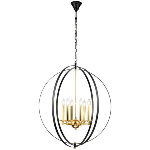 Подвесная люстра iLamp Element 9977-800 GOLD&BLACK