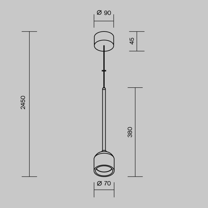 Подвесной уличный светильник Maytoni Apex O491PL-L6B3K