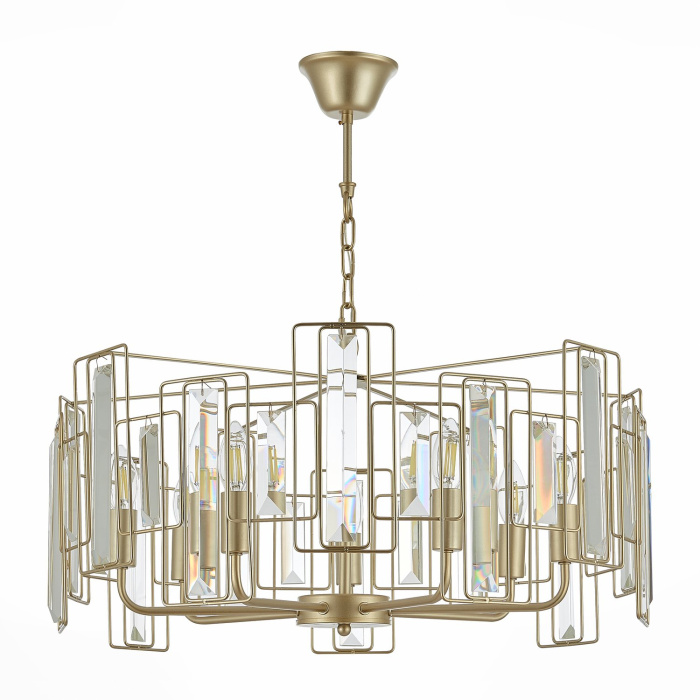 SLE103403-07 Люстра подвесная Шампань/Прозрачный E14 7*40W