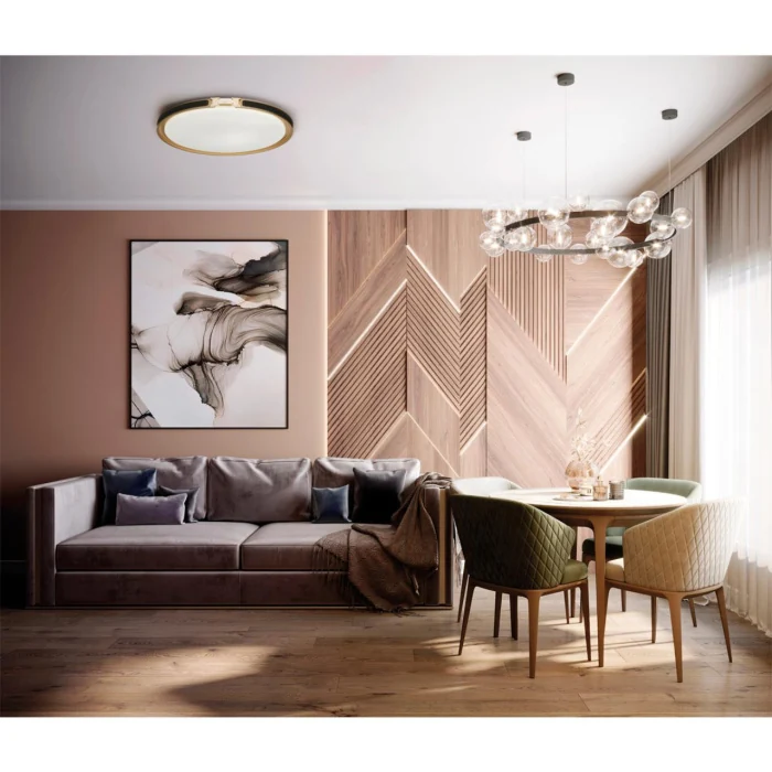 Настенно-потолочный светильник SONEX FAVEMO BLACK 7667/DL