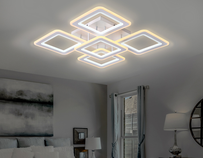 Потолочный светодиодный светильник с пультом Ambrella light FA866