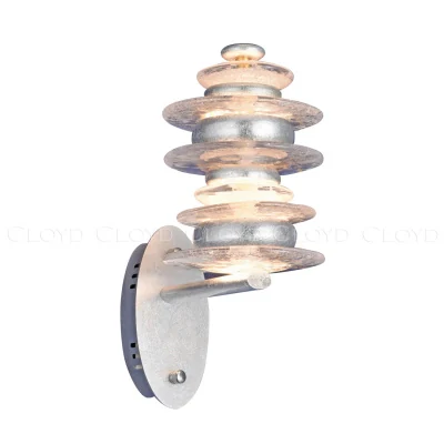 Бра Cloyd GEFEST W3 / выс. 25 см - серебро сусальн. (арт.20125)