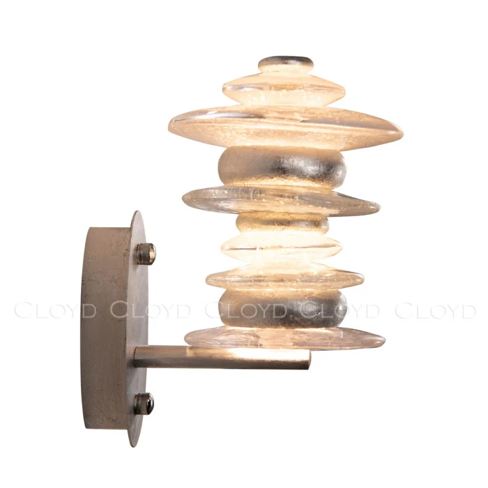 Бра Cloyd GEFEST W3 / выс. 25 см - серебро сусальн. (арт.20125)