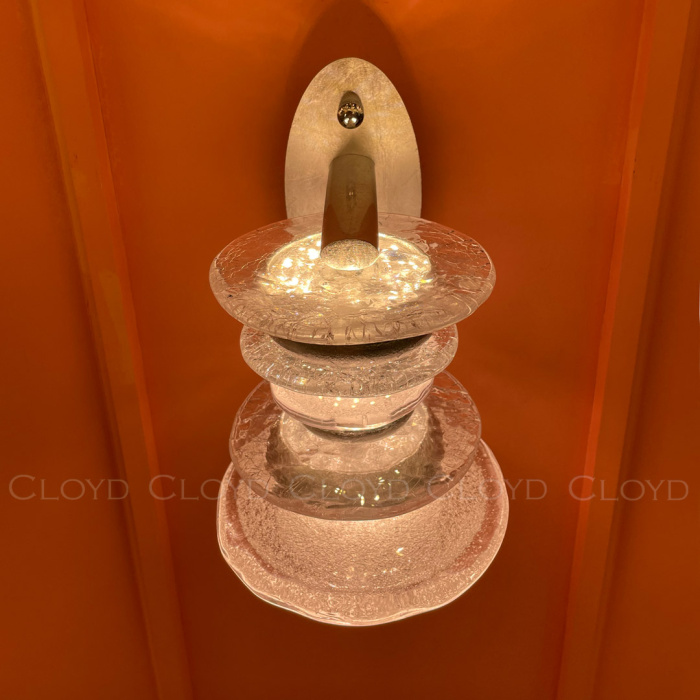 Бра Cloyd GEFEST W3 / выс. 25 см - серебро сусальн. (арт.20125)