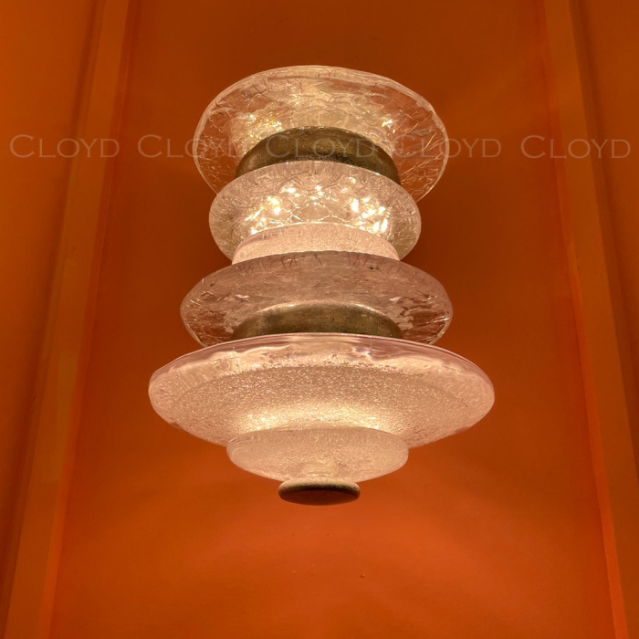 Бра Cloyd GEFEST W3 / выс. 25 см - серебро сусальн. (арт.20125)