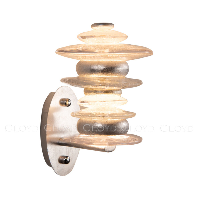 Бра Cloyd GEFEST W3 / выс. 25 см - серебро сусальн. (арт.20125)