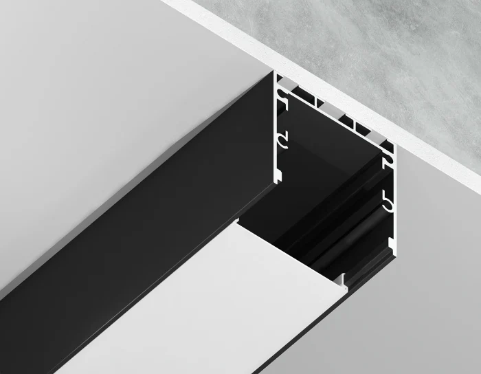Алюминиевый профиль накладной/подвесной "Profile System" 35*35 для светодиодной ленты до 26мм Ambrella light GP2550BK