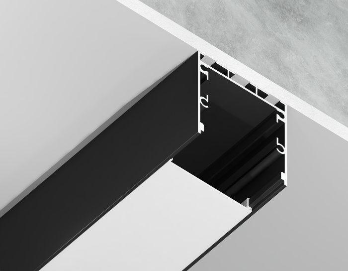 Алюминиевый профиль накладной/подвесной "Profile System" 35*35 для светодиодной ленты до 26мм Ambrella light GP2550BK