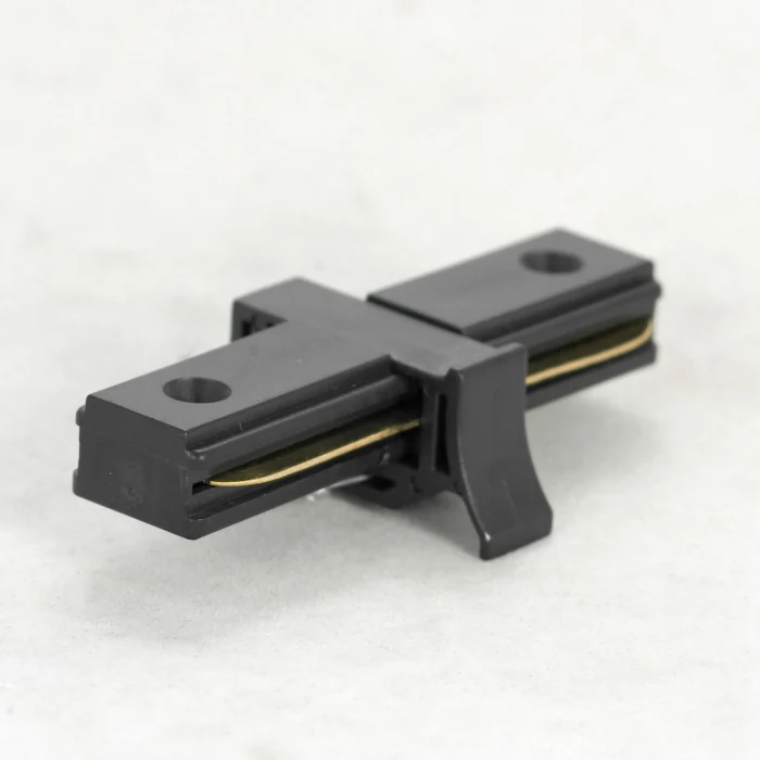 Коннектор прямой черный Lussole 10324