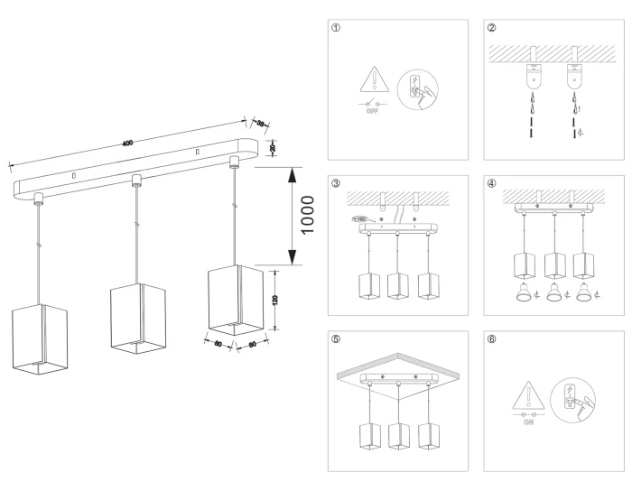 Светильник подвесной со сменной лампой G9 Ambrella light TN5138