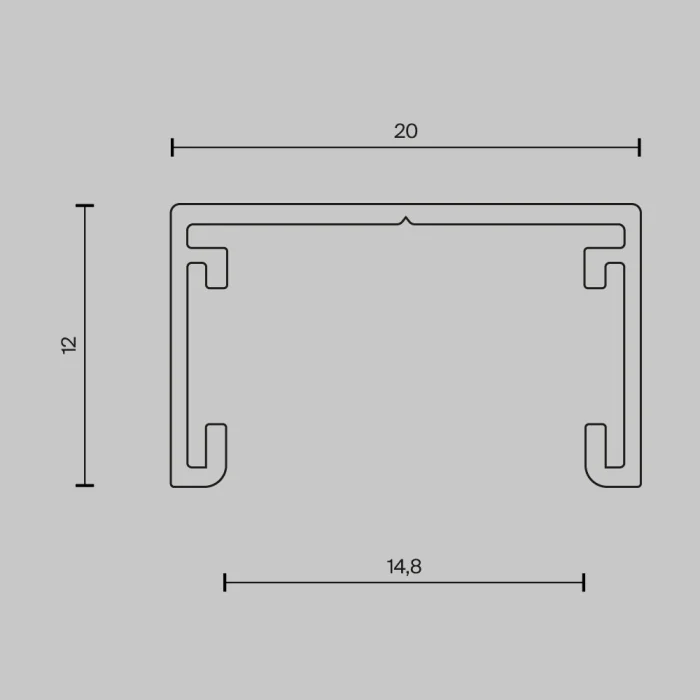 Шинопровод накладной Maytoni Busbar trunkings Basity TRX172-112B