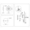 Настенный светодиодный светильник HIGH LIGHT AMBRELLA LIGHT LH31141