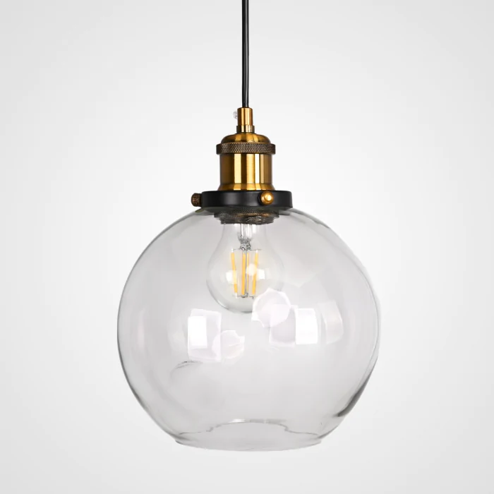 Подвесной светильник Loft Clear Glass Sphere Cloche ImperiumLoft