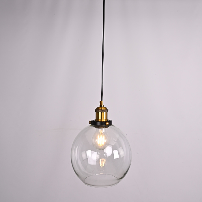 Подвесной светильник Loft Clear Glass Sphere Cloche ImperiumLoft