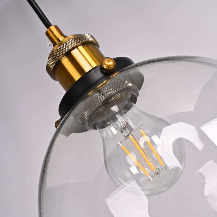 Подвесной светильник Loft Clear Glass Sphere Cloche ImperiumLoft