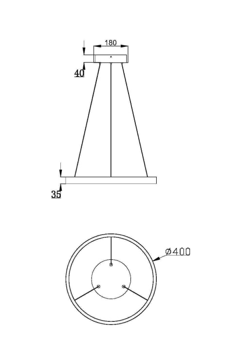 Подвесной светильник Maytoni Rim MOD058PL-L22BS3K