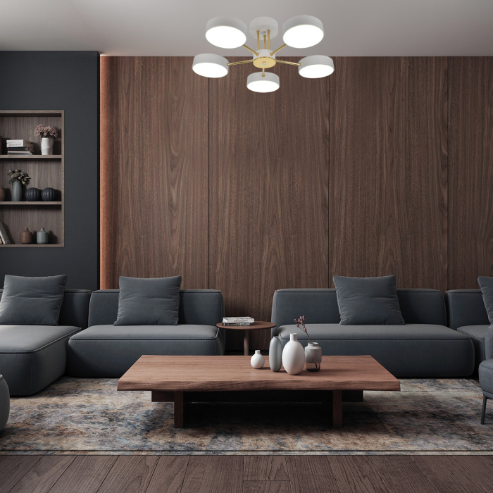 Потолочная люстра на штанге RUNE ESCADA 10262/5LED