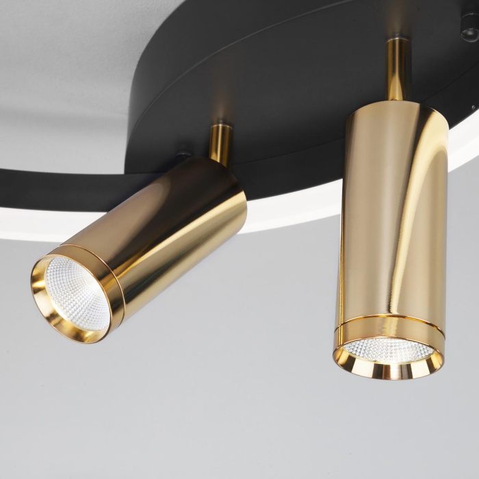 Потолочная люстра Eurosvet Luminari 90247/3 черный/золото Smart