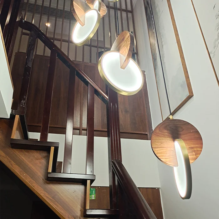 Светодиодный подвесной светильник GLATT WOOD ImperiumLoft