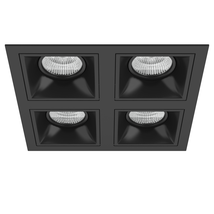 Комплект из светильников и рамки DOMINO Domino Lightstar D54707070707