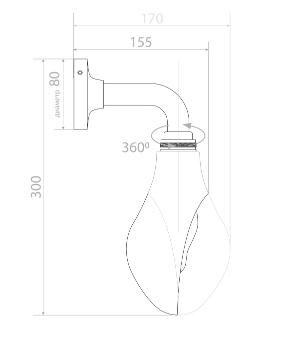 Светильник настенный Covali WL-51387