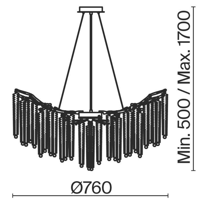Подвесная люстра Freya Mineral FR1010PL-10G