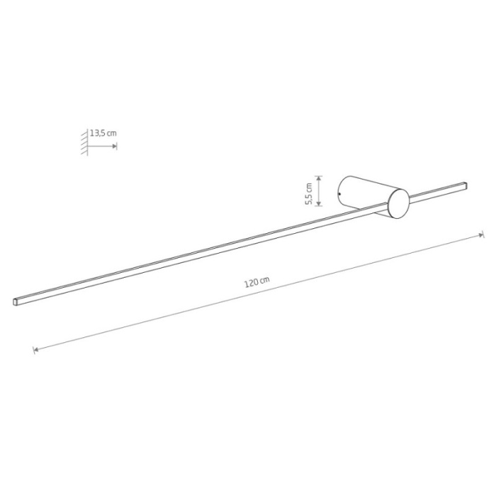 Настенный светильник Nowodvorski Saber Led Silk Olive L White 11588