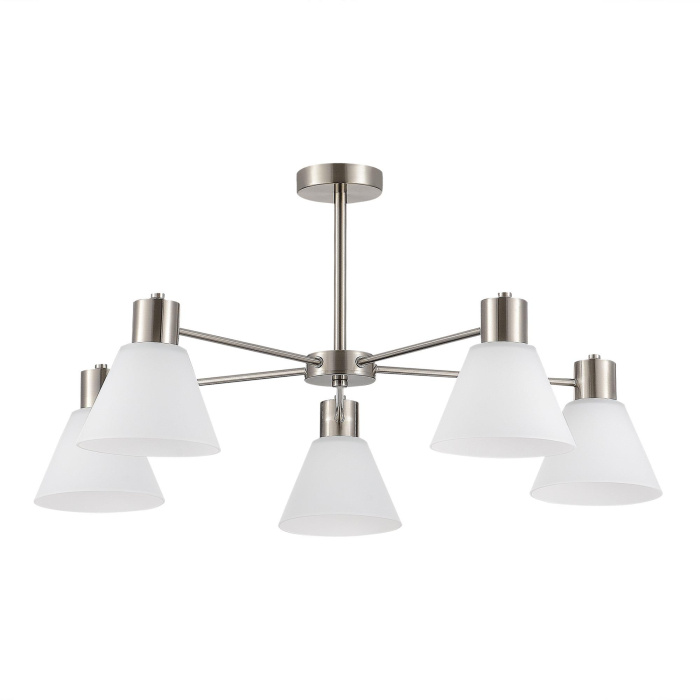 Светильник потолочный Никель/Белый E27 5*60W SLE1561-103-05