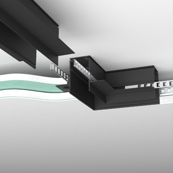 Коннектор угловой для встраиваемого шинопровода Elektrostandard Slim magnetic 4690389206726