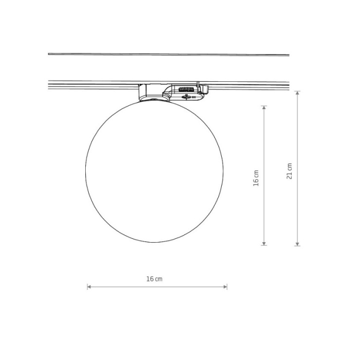 Трековый трехфазный светильник Nowodvorski Ctls Ctls Snowball Black 11296
