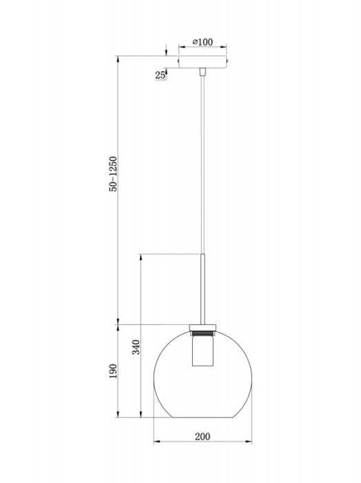 Подвесной светильник Freya Bravis FR8002PL-01BS