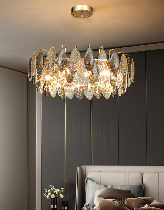 Подвесная люстра Delight Collection D8011P D8011P/R-800 gold/smoky