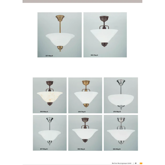 Потолочный светильник Berliner Messinglampen D50-90maA