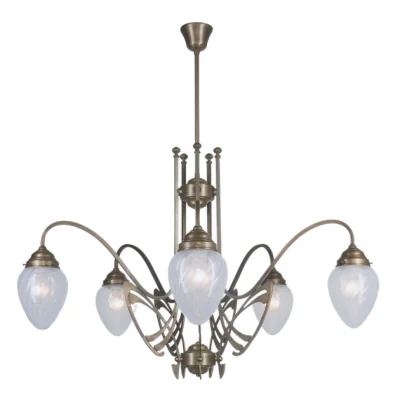 Люстра на штанге Berliner Messinglampen D266-123blB