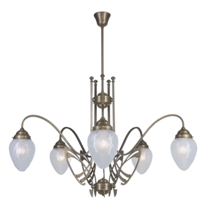 Люстра на штанге Berliner Messinglampen D266-123blB