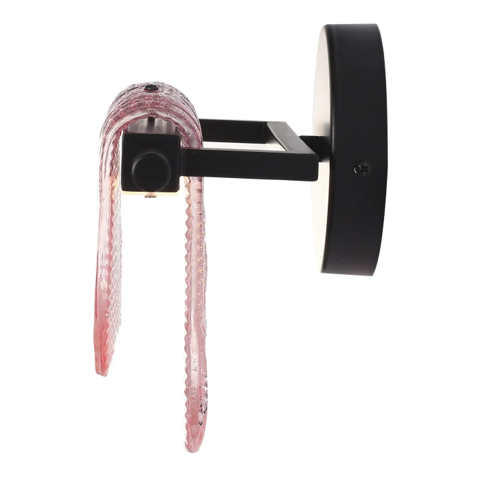 Светильник настенный ST-Luce черный/розовый LED 1*6W 3000K SL6021.401.06