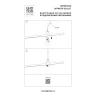 Подвод питания на 48V черный Lightstar Due Hermes 510117
