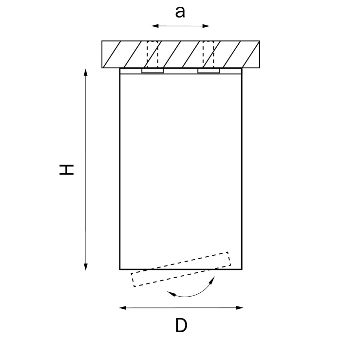 Светильник точечный накладной декоративный под заменяемые галогенные или LED лампы Rullo Lightstar 214407