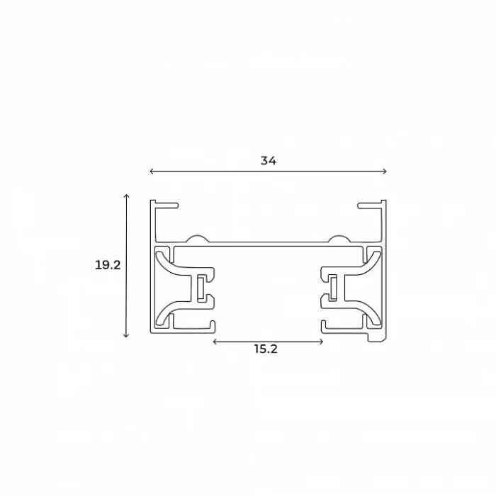 Шинопровод накладной Hesby Lighting Skylite 0001