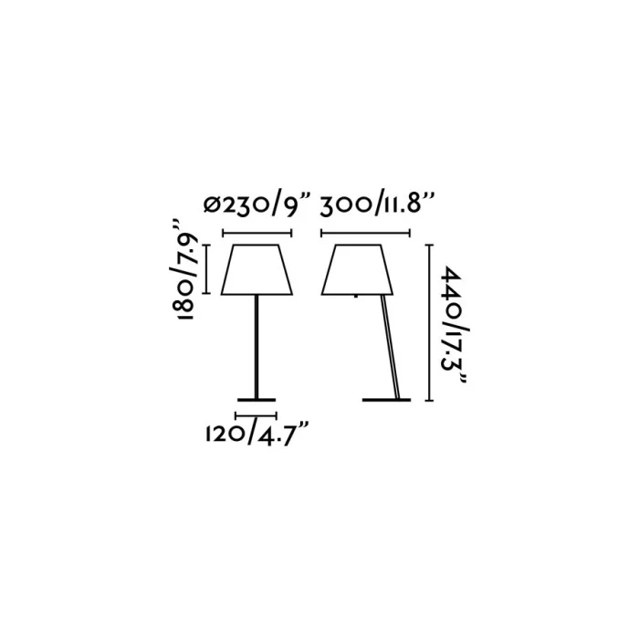 Настольная лампа MOMA Black table lamp