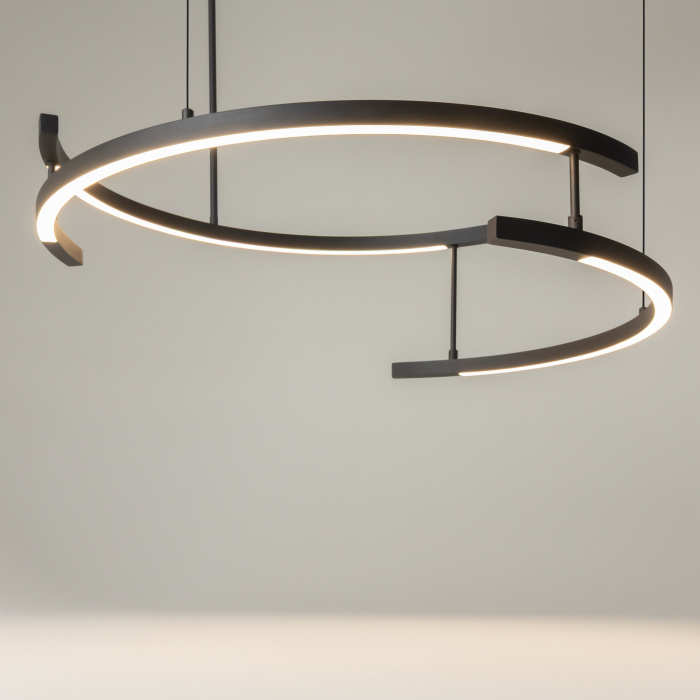 Люстра на штанге Maytoni Line MOD016PL-L52BK